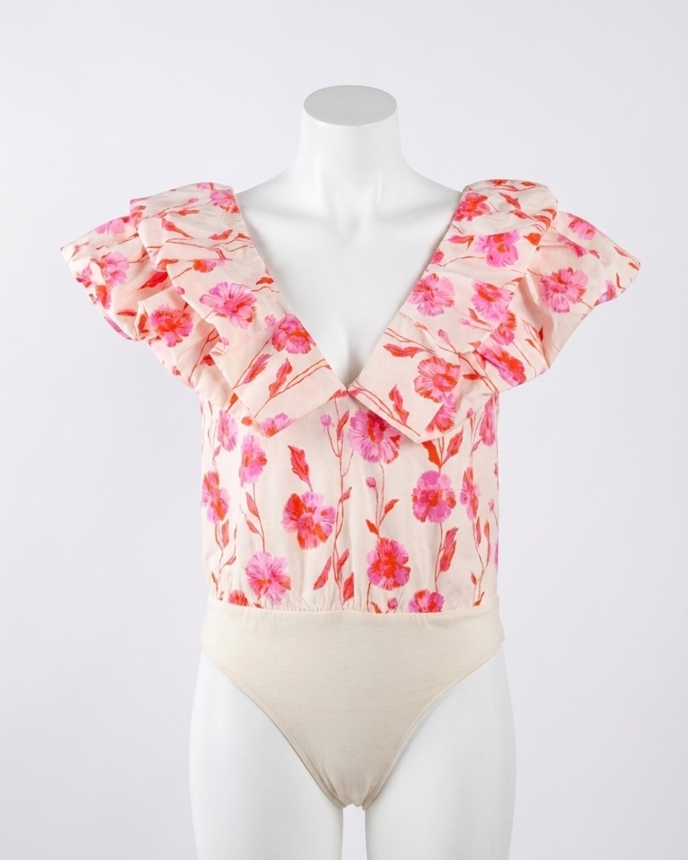 NEW ESSENTIEL ANTWERP hillary v-neck bodysuit in fairytale